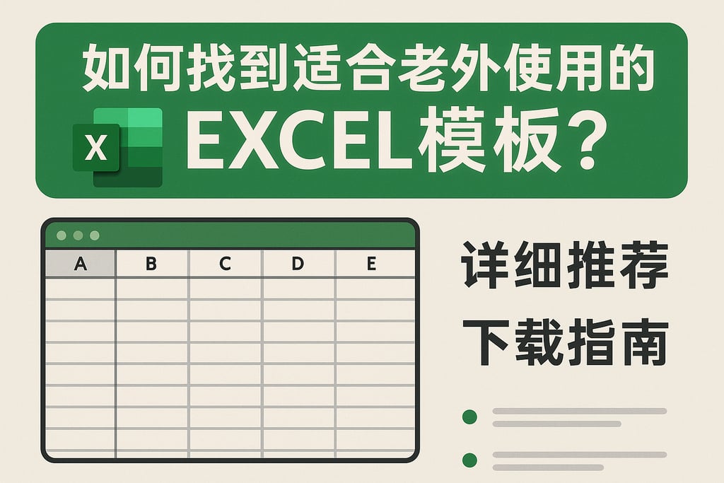 如何找到适合老外使用的excel模板？详细推荐与下载指南