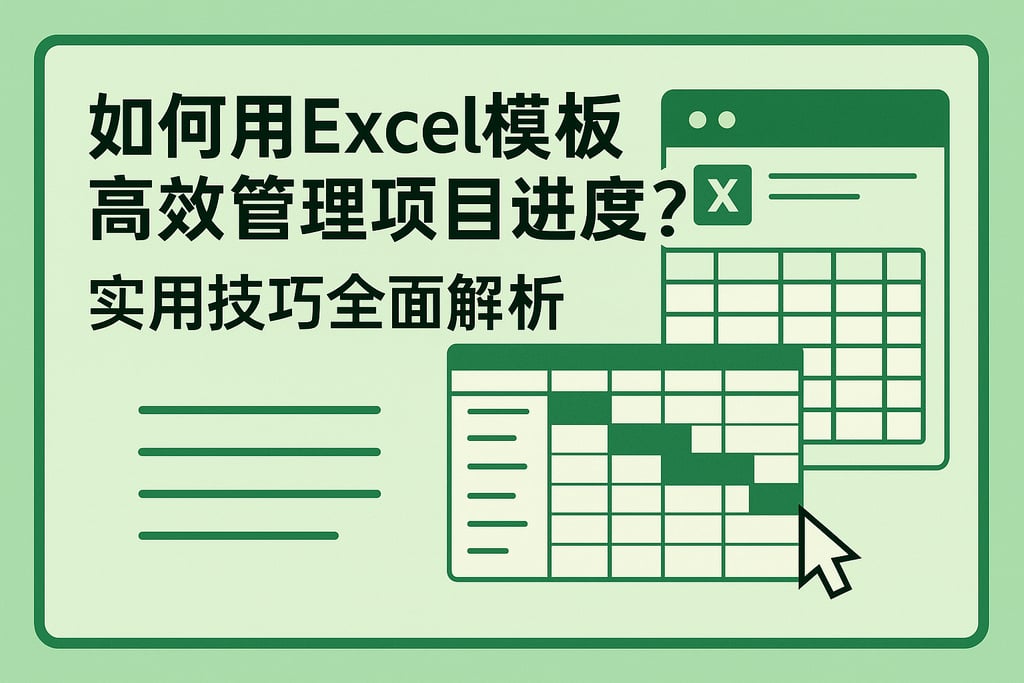 如何用excel模板高效管理项目进度？实用技巧全面解析