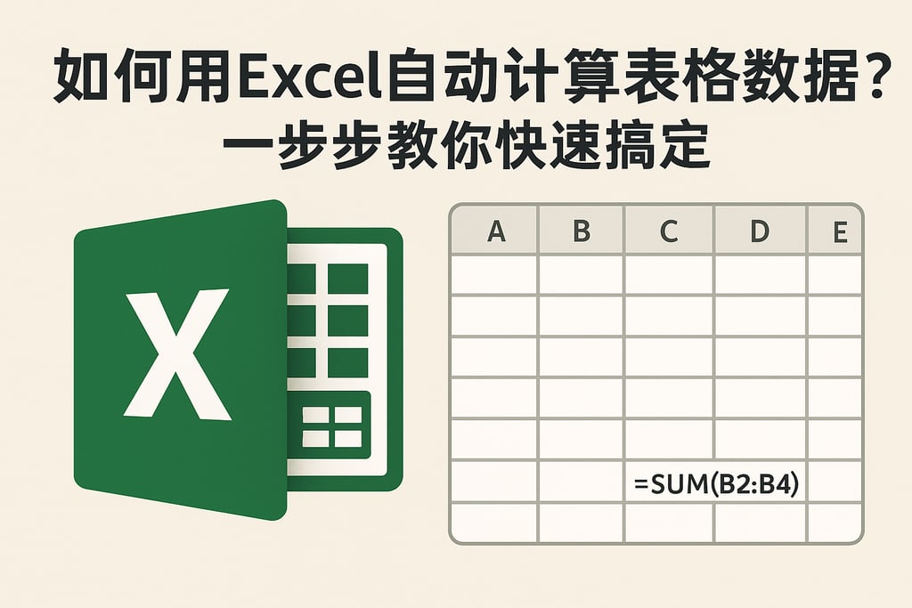 如何用excel自动计算表格数据？一步步教你快速搞定