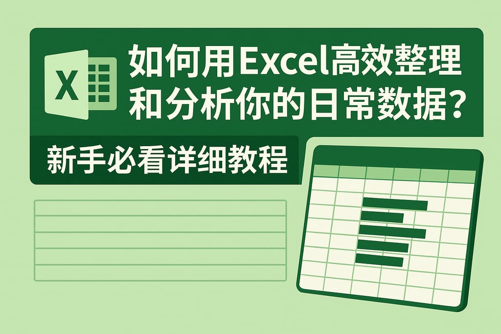 如何用excel高效整理和分析你的日常数据？新手必看详细教程
