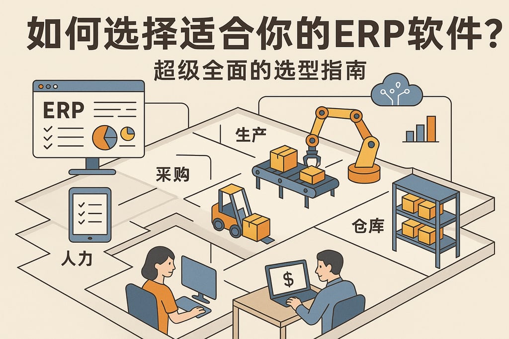如何选择适合你的ERP软件？超级全面的选型指南