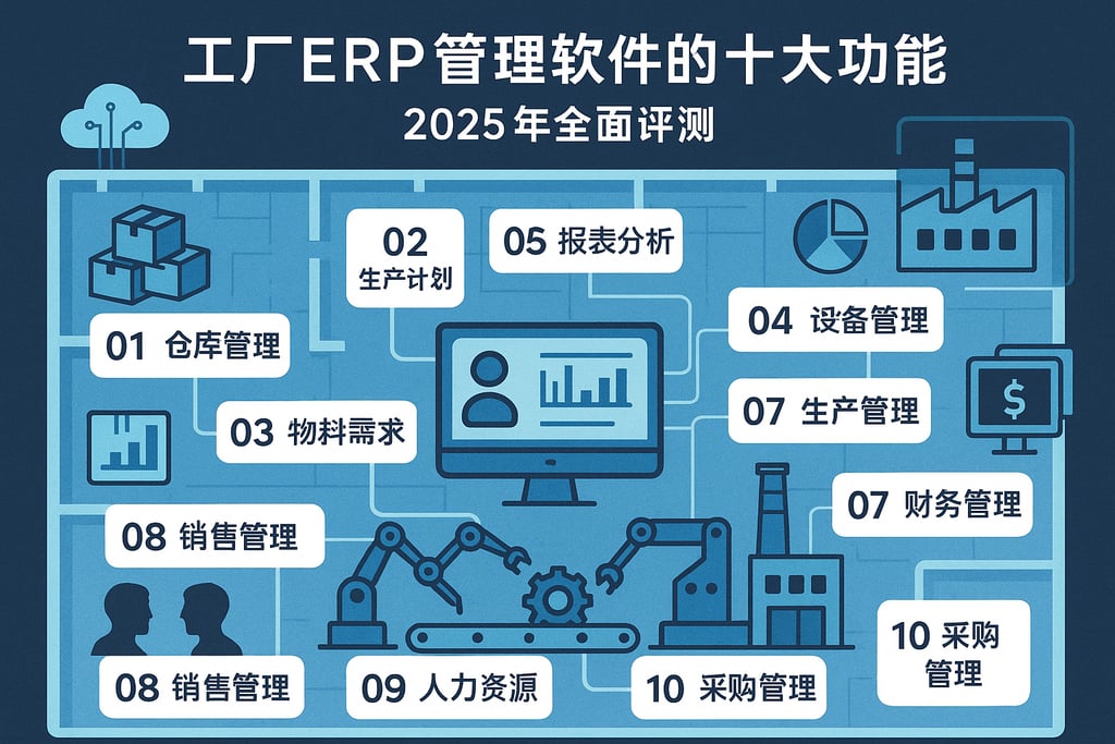 工厂ERP管理软件的十大功能，2025年全面评测