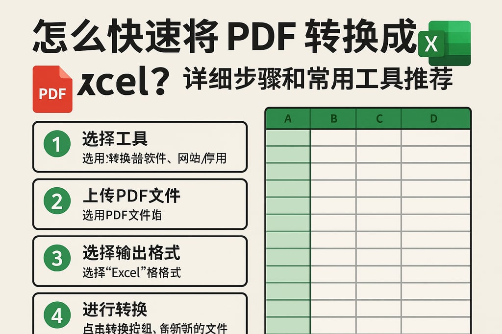怎么快速将PDF转换成Excel？详细步骤和常用工具推荐