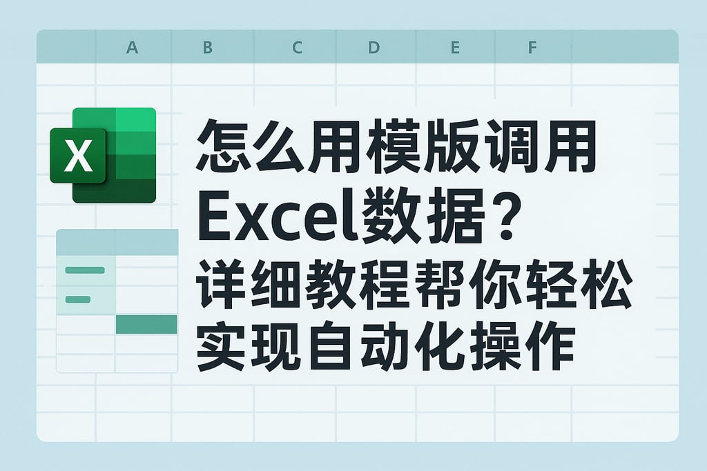 怎么用模板调用Excel数据？详细教程帮你轻松实现自动化操作