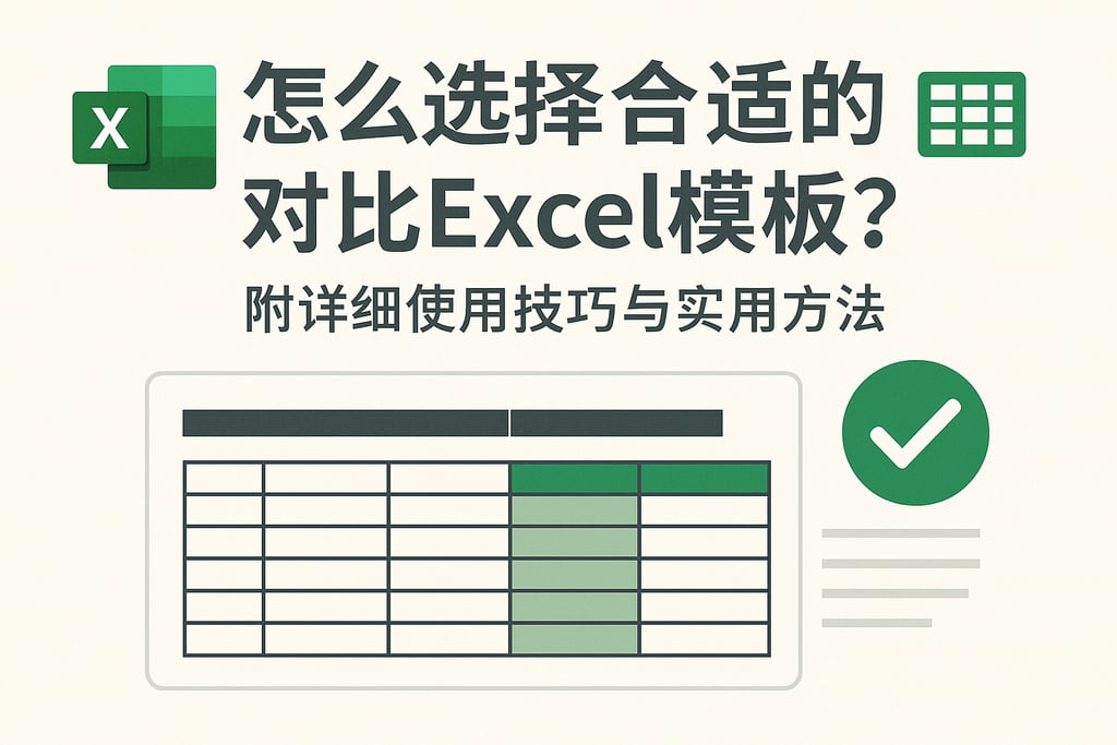 怎么选择合适的对比excel模板？附详细使用技巧与实用方法