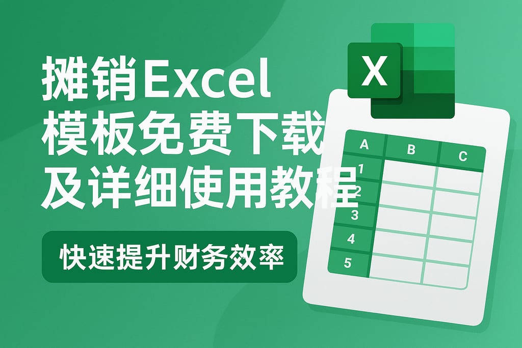 摊销excel模板免费下载及详细使用教程，快速提升财务效率