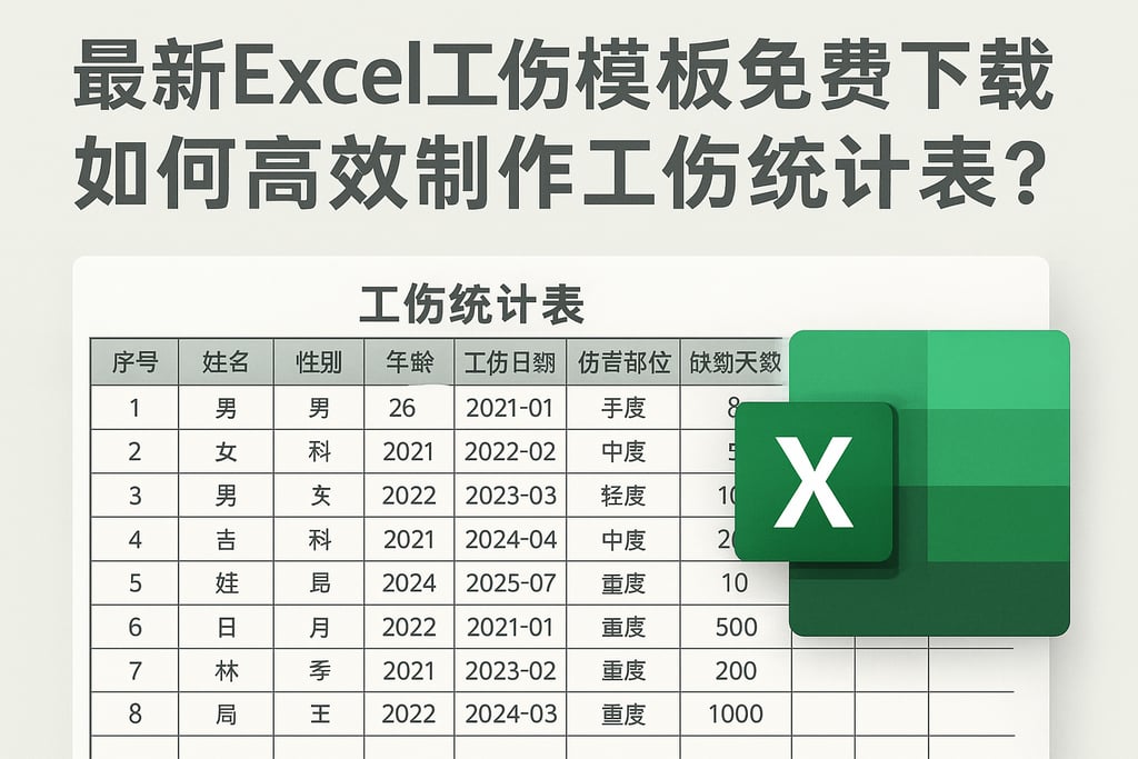 最新excel工伤模板免费下载，如何高效制作工伤统计表？