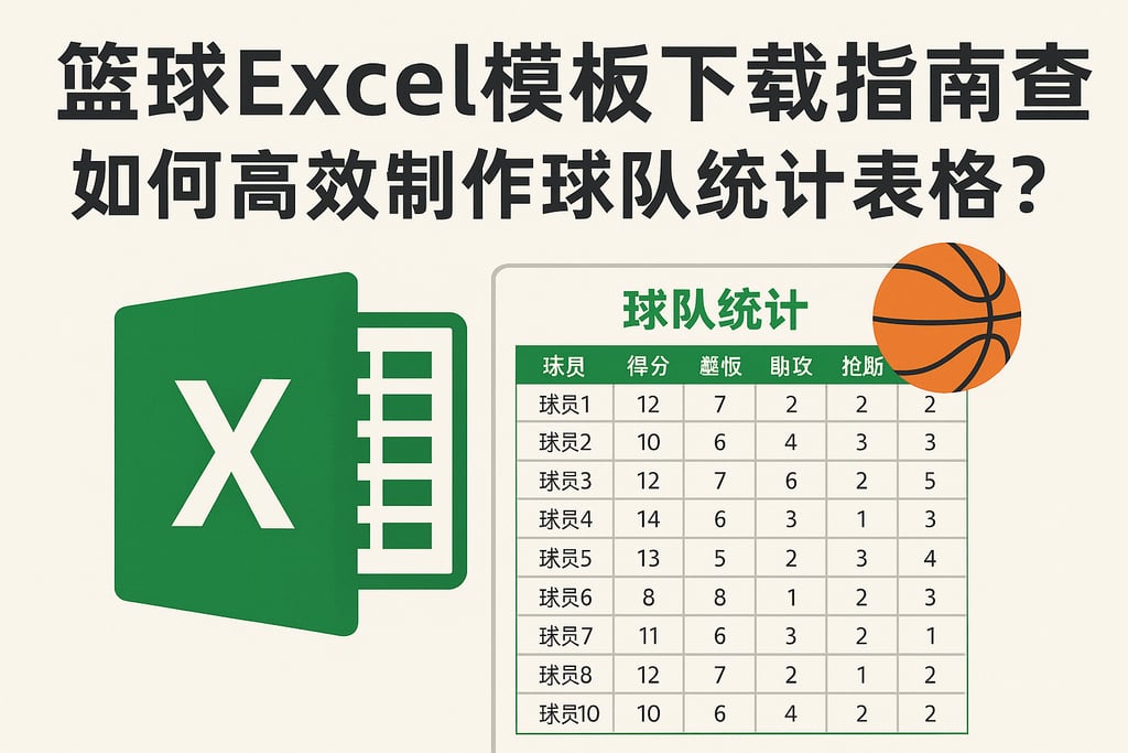 篮球excel模板下载指南，如何高效制作球队统计表格？