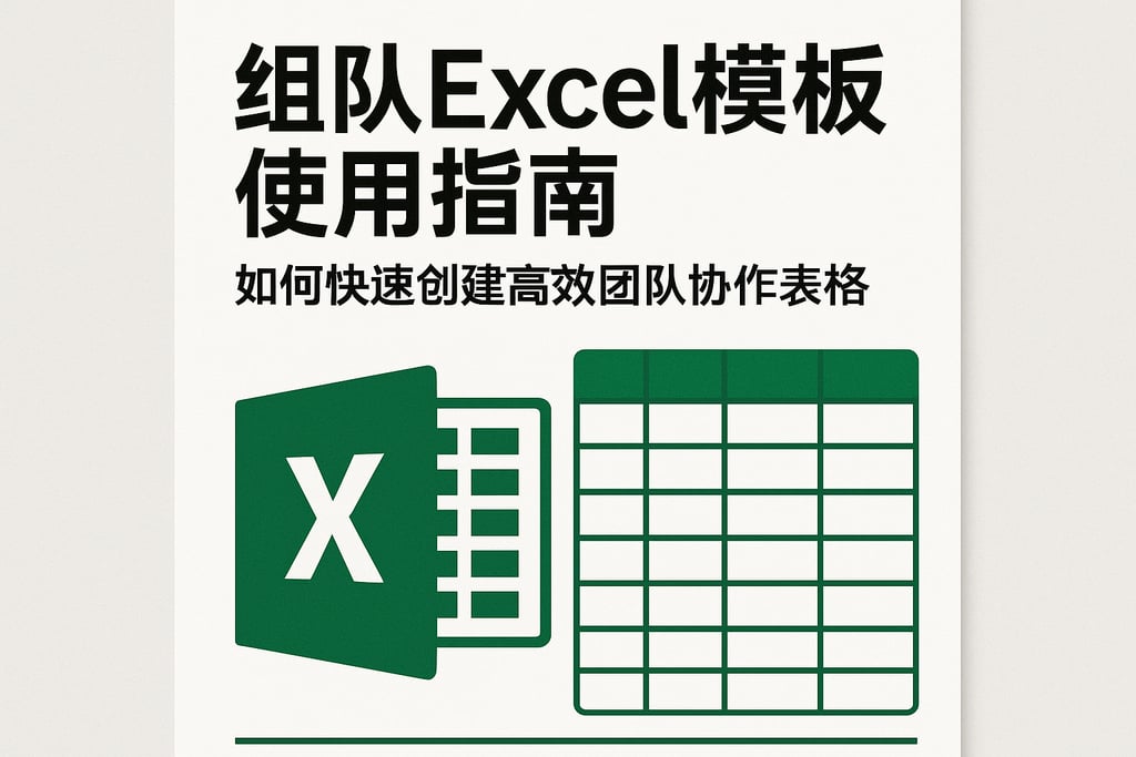 组队excel模板使用指南：如何快速创建高效团队协作表格