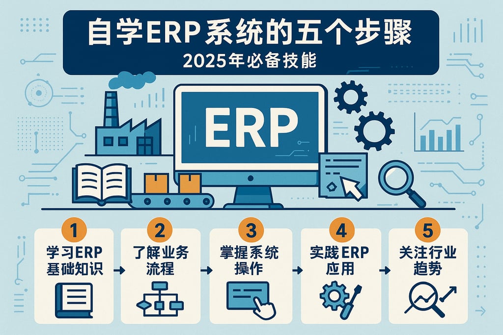 自学ERP系统的五个步骤，2025年必备技能