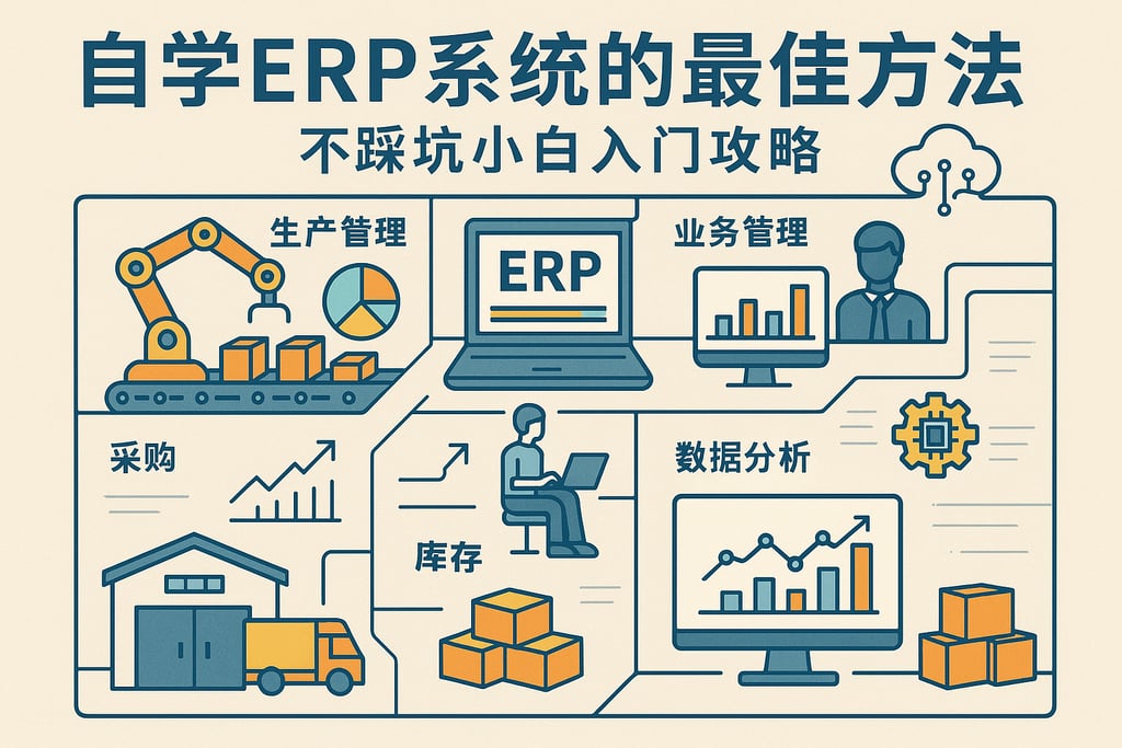 自学ERP系统的最佳方法，不踩坑小白入门攻略