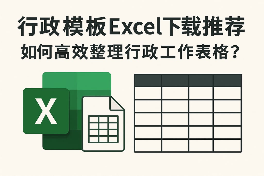 行政模板excel下载推荐，如何高效整理行政工作表格？