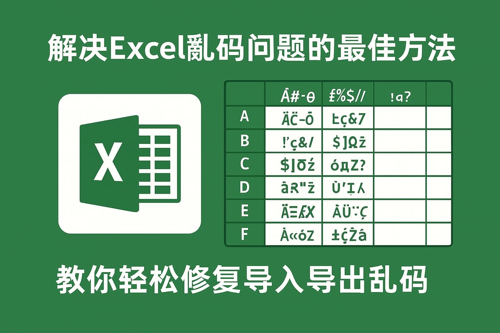 解决excel乱码问题的最佳方法，教你轻松修复导入导出乱码