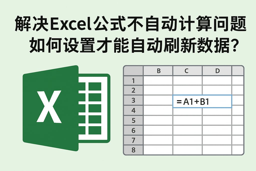 解决excel公式不自动计算问题，如何设置才能自动刷新数据？
