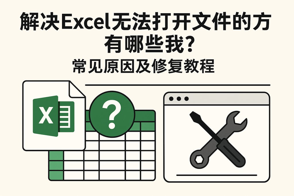 解决excel无法打开文件的方法有哪些？常见原因及修复教程