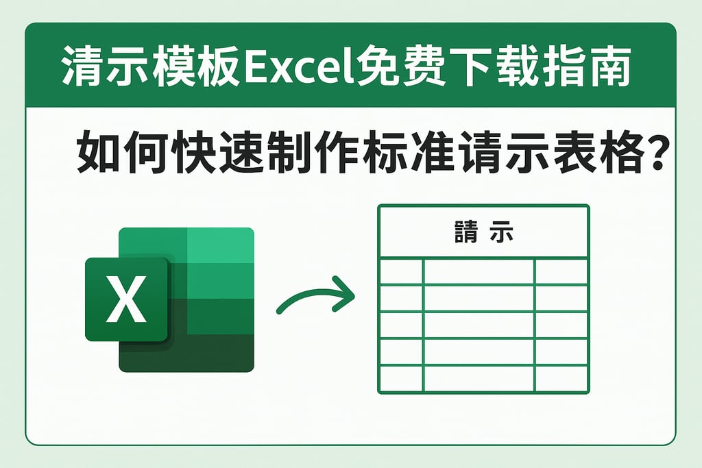 请示模板excel免费下载指南，如何快速制作标准请示表格？