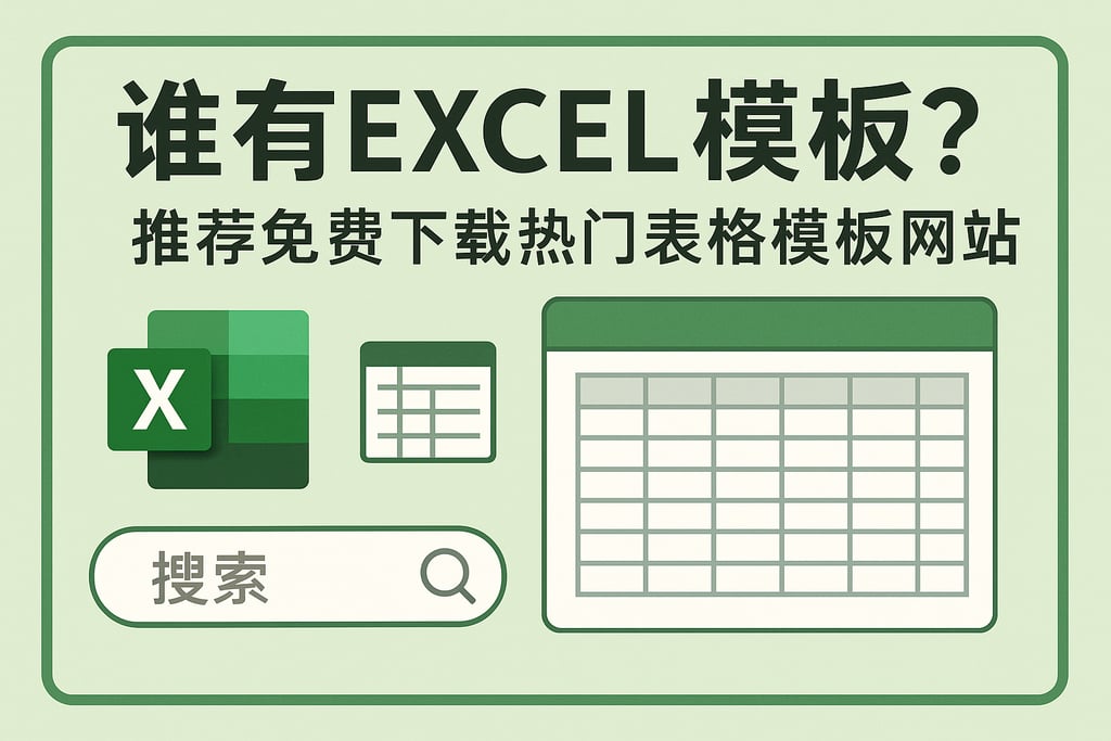 谁有excel模板？推荐免费下载热门表格模板网站