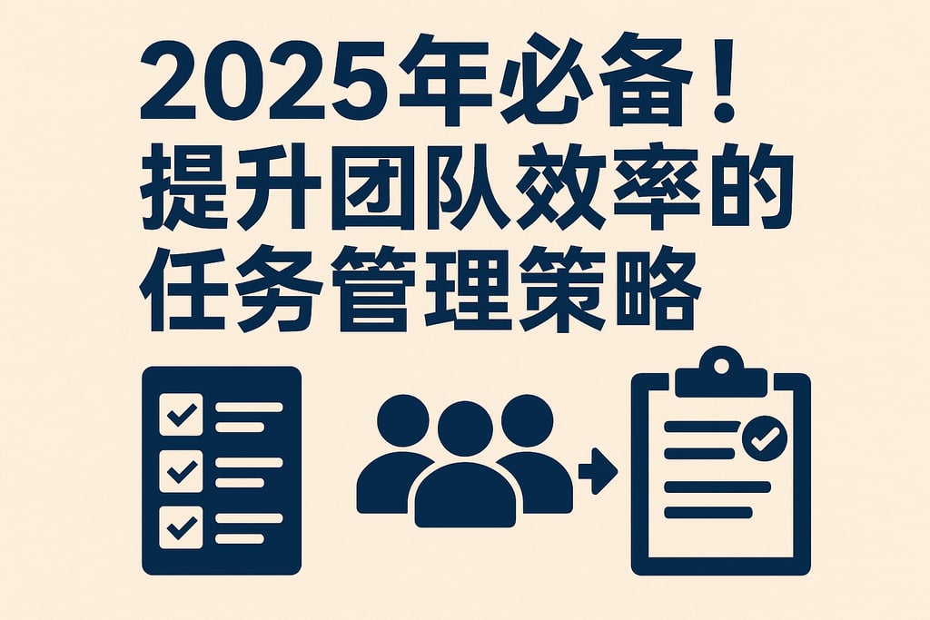 2025年必备！提升团队效率的任务管理策略