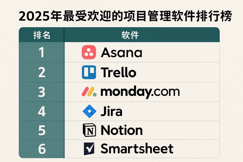 2025年最受欢迎的项目管理软件排行榜