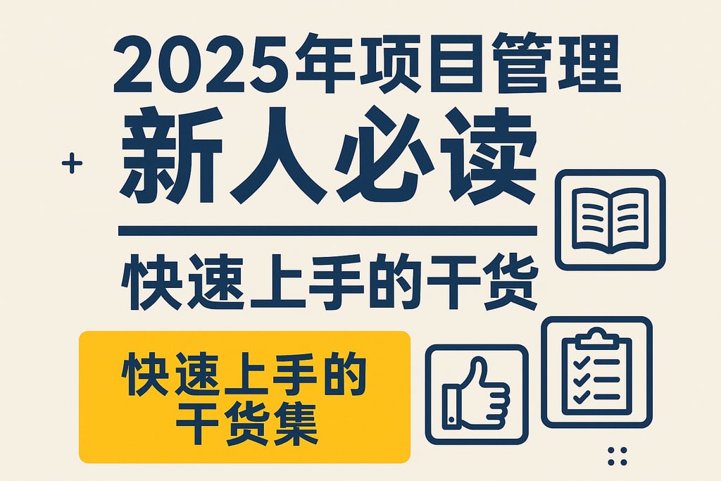 2025年项目管理新人必读，快速上手的干货集