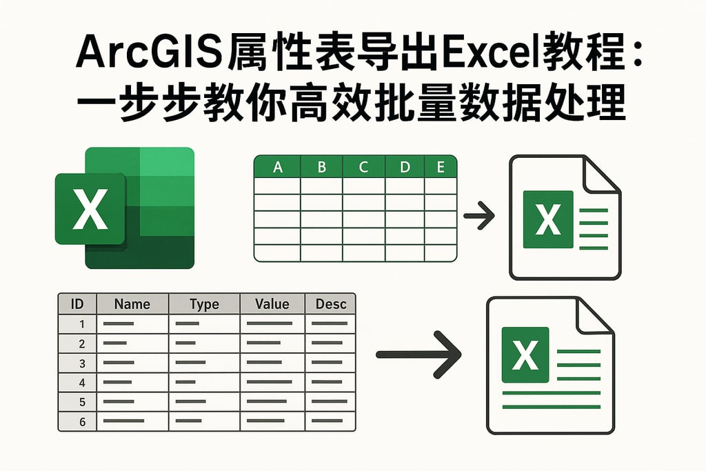 ArcGIS属性表导出Excel教程：一步步教你高效批量数据处理