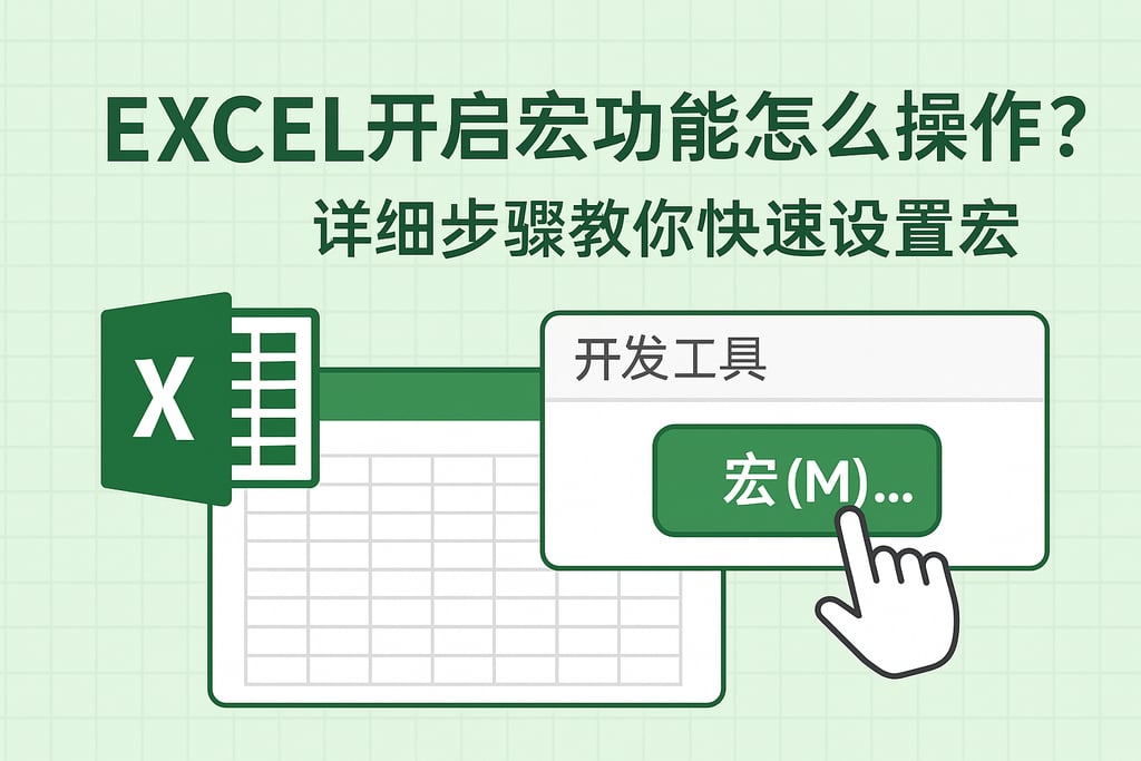 Excel开启宏功能怎么操作?详细步骤教你快速设置宏 | 零代码企业数字化知识站
