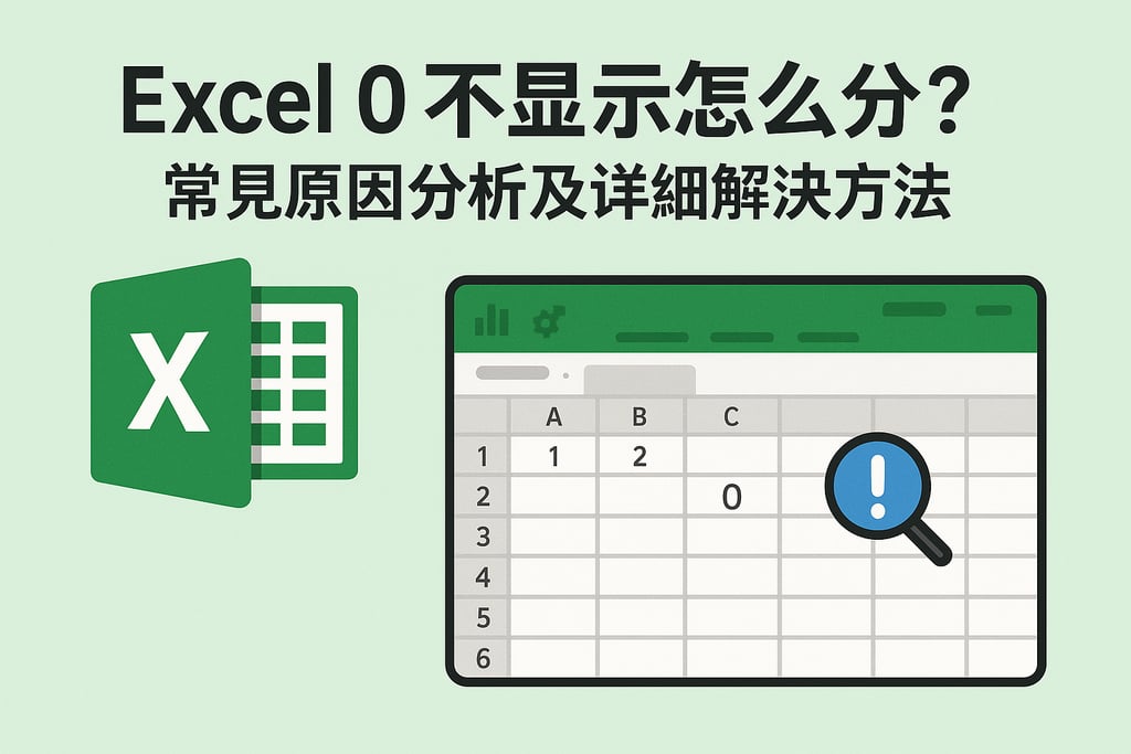 Excel0不显示怎么办？常见原因分析及详细解决方法