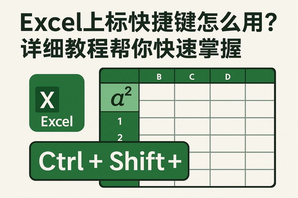 Excel上标快捷键怎么用？详细教程帮你快速掌握