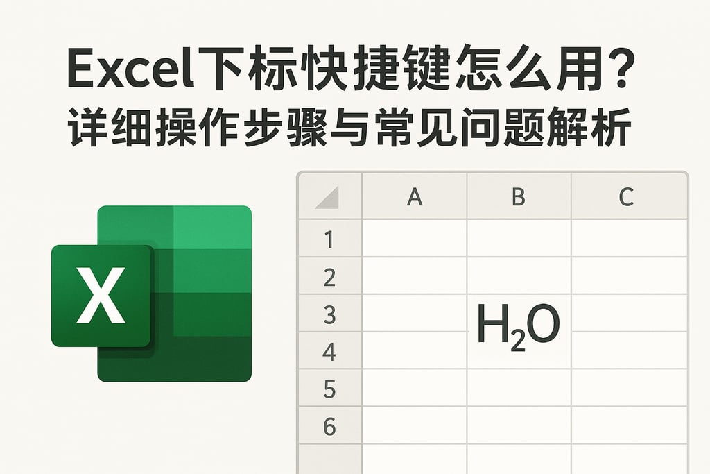 Excel下标快捷键怎么用？详细操作步骤与常见问题解析