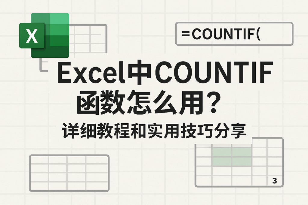 Excel中countif函数怎么用？详细教程和实用技巧分享