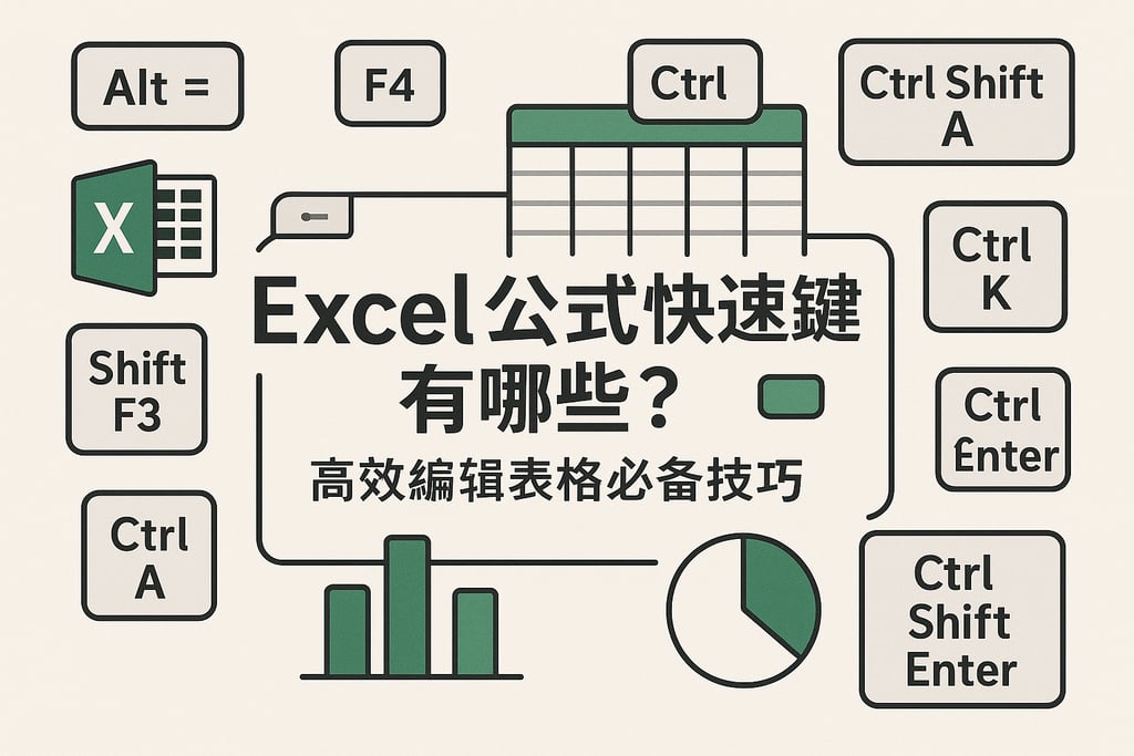 Excel公式快捷键有哪些？高效编辑表格必备技巧