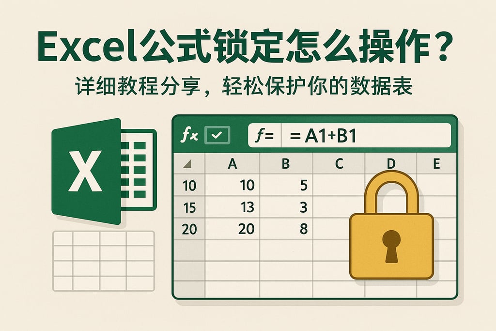 Excel公式锁定怎么操作？详细教程分享，轻松保护你的数据表