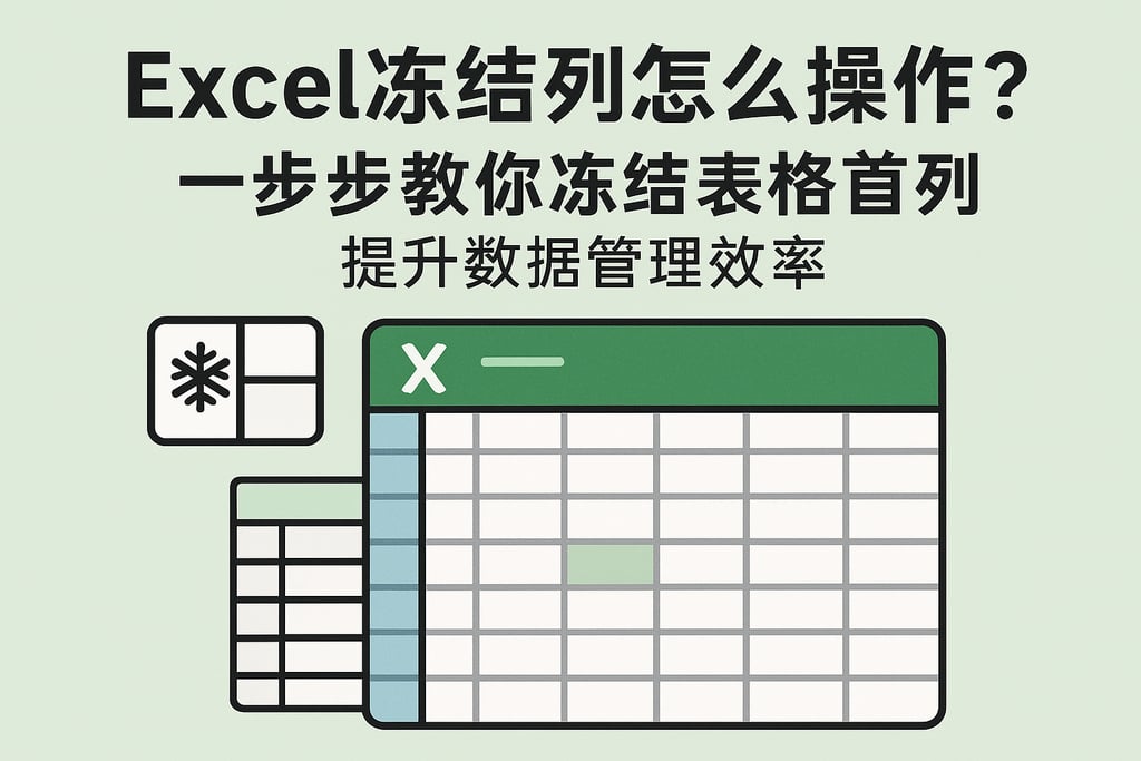 Excel冻结列怎么操作？一步步教你冻结表格首列，提升数据管理效率