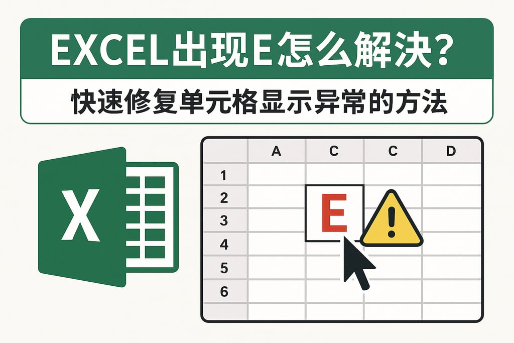 Excel出现E怎么解决？快速修复单元格显示异常的方法