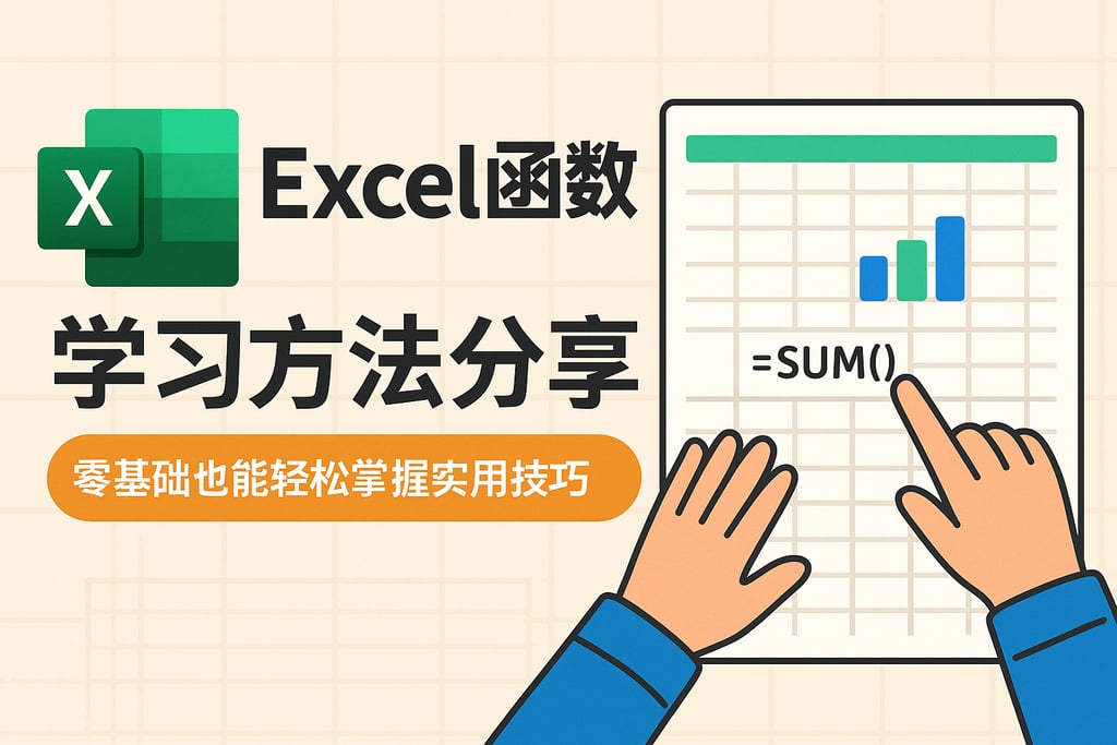 Excel函数学习方法分享，零基础也能轻松掌握实用技巧