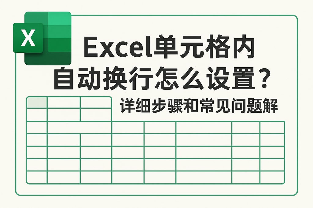 Excel单元格内自动换行怎么设置？详细步骤和常见问题解析