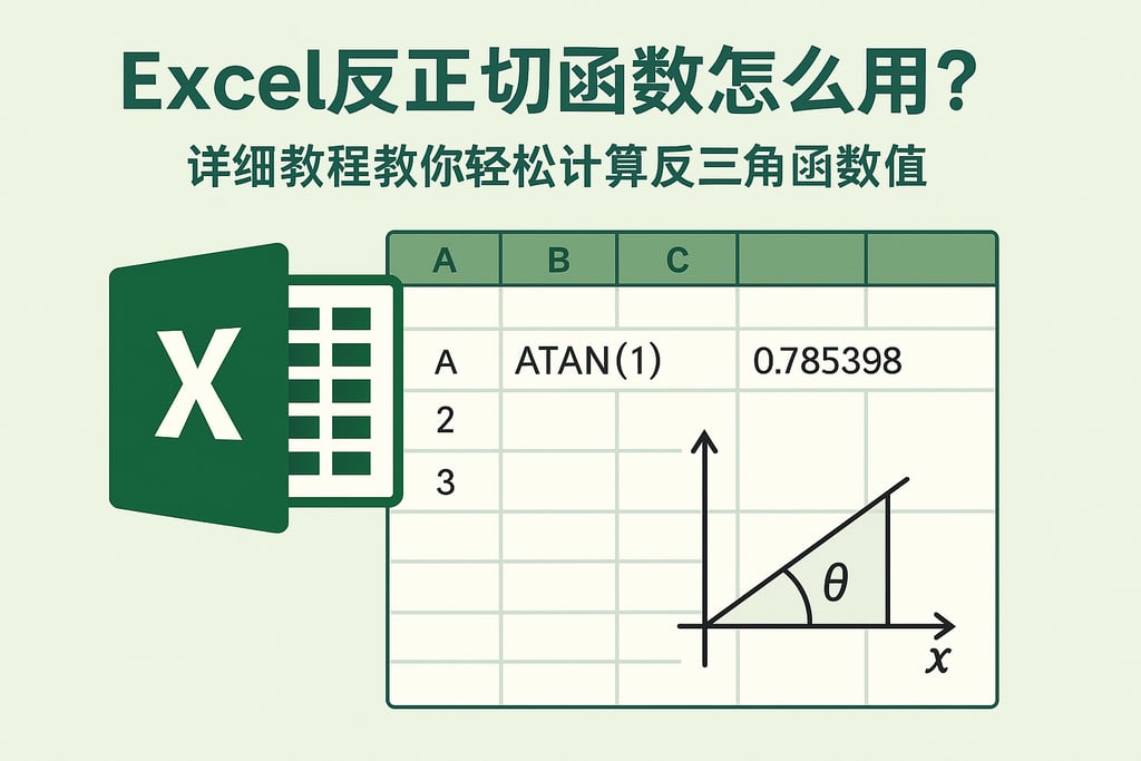 Excel反正切函数怎么用？详细教程教你轻松计算反三角函数值