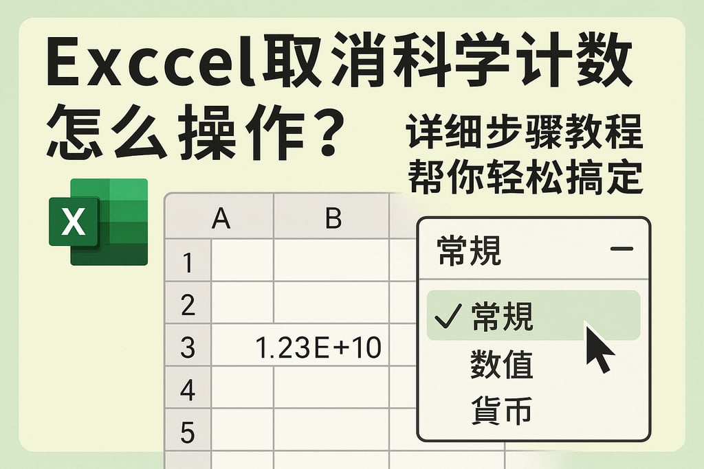 Excel取消科学计数怎么操作？详细步骤教程帮你轻松搞定