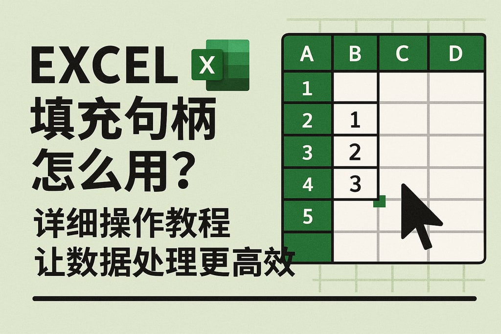 Excel填充句柄怎么用？详细操作教程让数据处理更高效