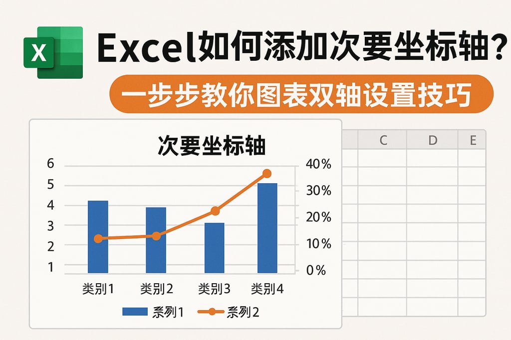 Excel如何添加次要坐标轴？一步步教你图表双轴设置技巧