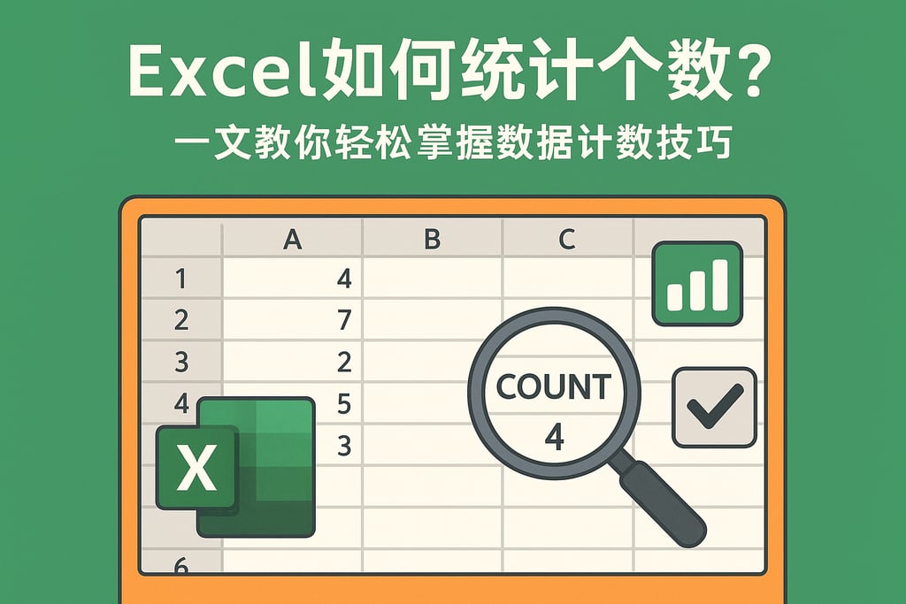 Excel如何统计个数？一文教你轻松掌握数据计数技巧