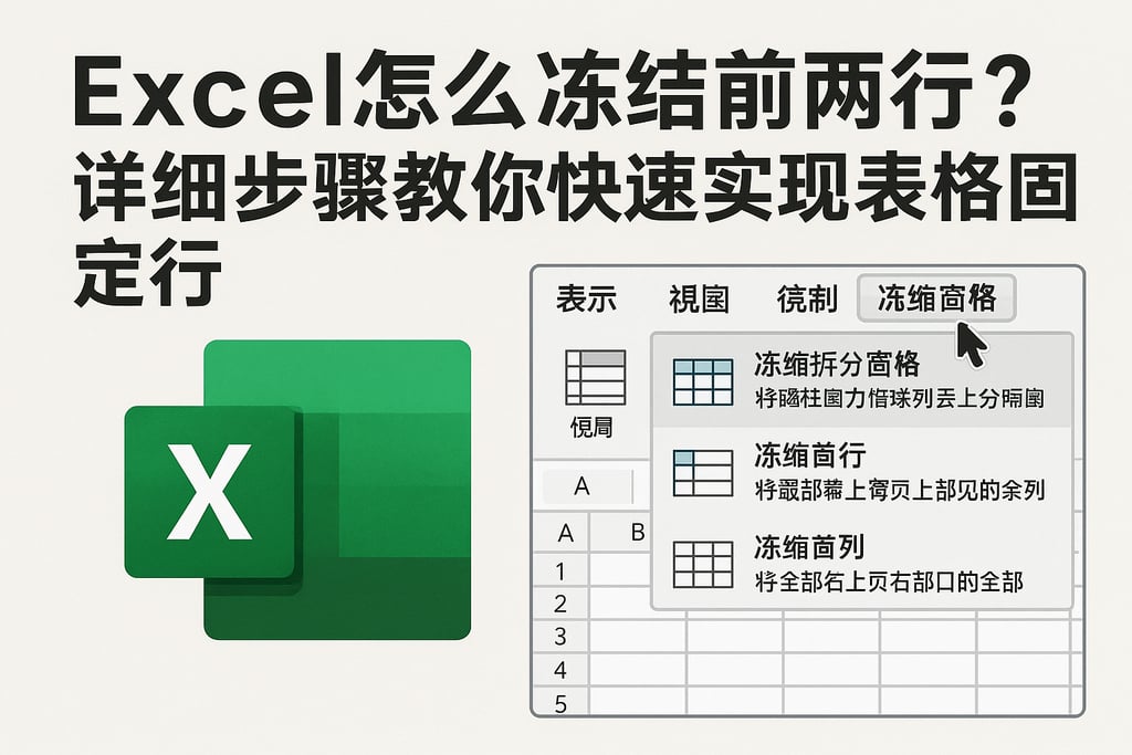 Excel怎么冻结前两行？详细步骤教你快速实现表格固定行