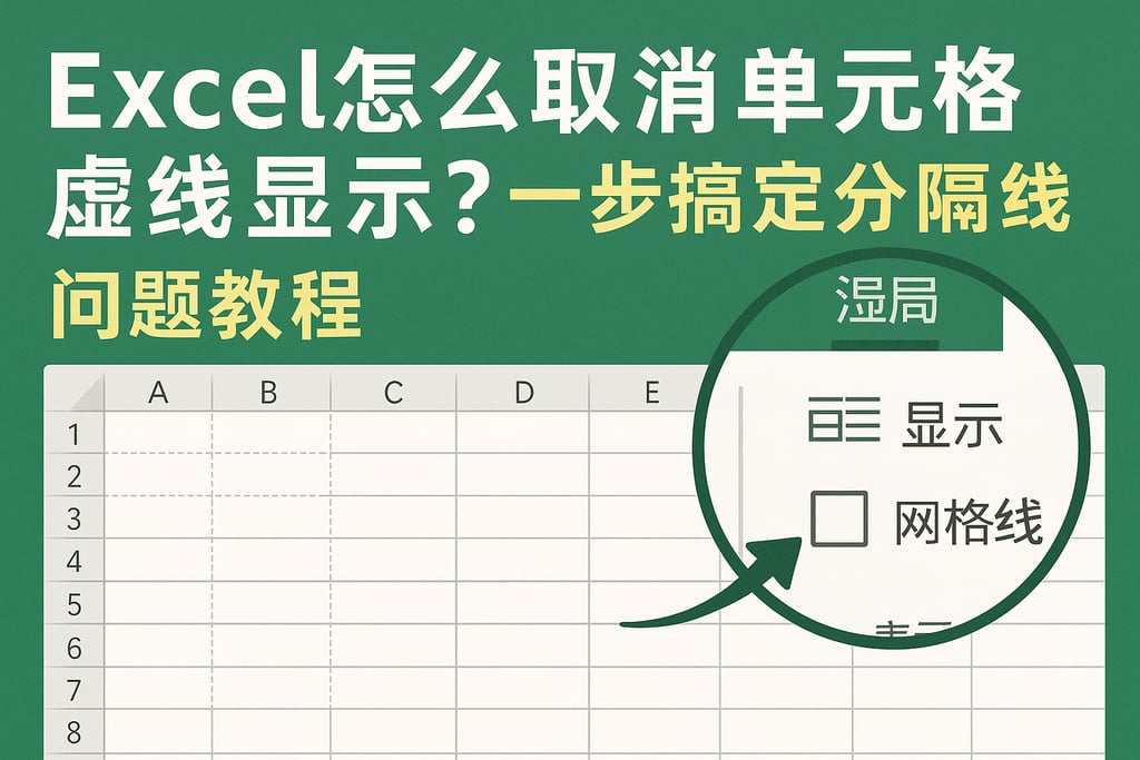 Excel怎么取消单元格虚线显示？一步搞定分隔线问题教程