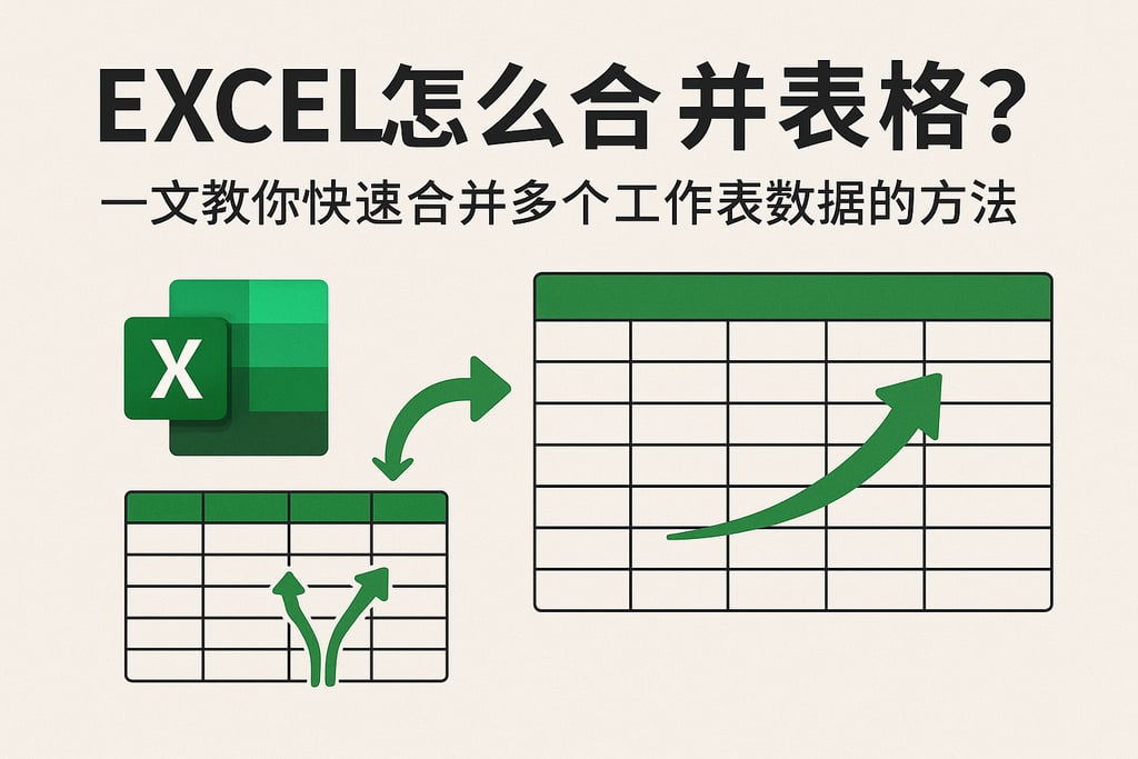 Excel怎么合并表格？一文教你快速合并多个工作表数据的方法