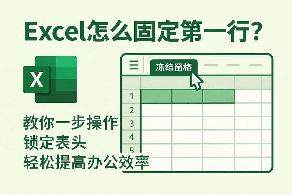 Excel怎么固定第一行？教你一步操作锁定表头，轻松提高办公效率