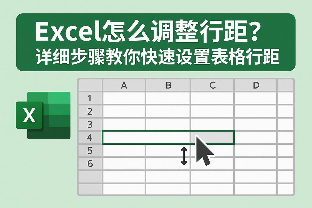 Excel怎么调整行距？详细步骤教你快速设置表格行距