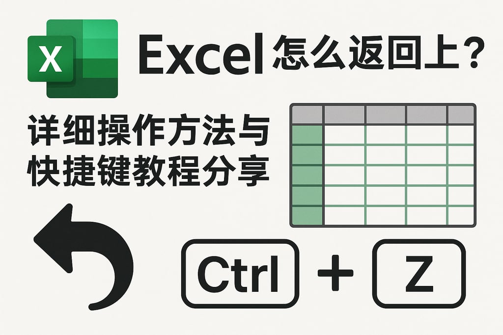 Excel怎么返回上一步？详细操作方法与快捷键教程分享