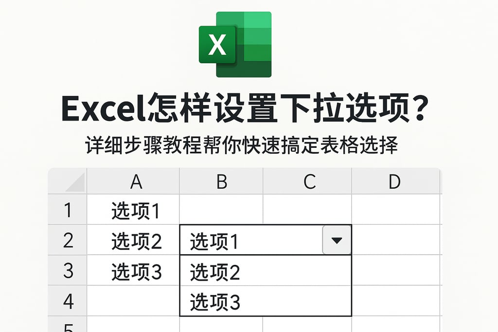 Excel怎样设置下拉选项？详细步骤教程帮你快速搞定表格选择