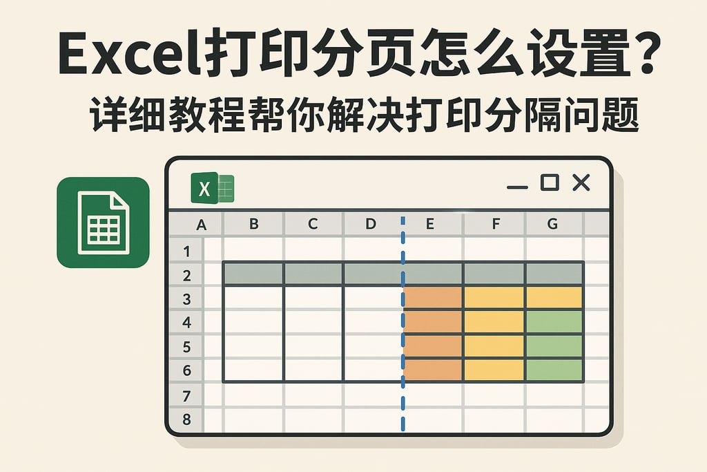 Excel打印分页怎么设置？详细教程帮你解决打印分隔问题