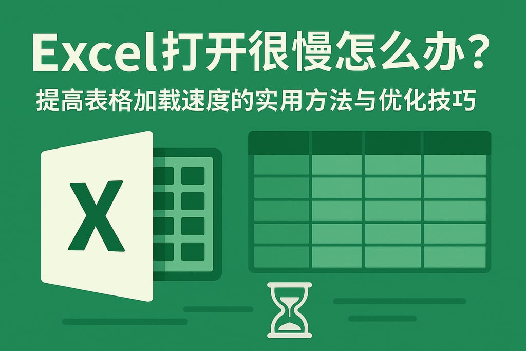 Excel打开很慢怎么办？提高表格加载速度的实用方法与优化技巧